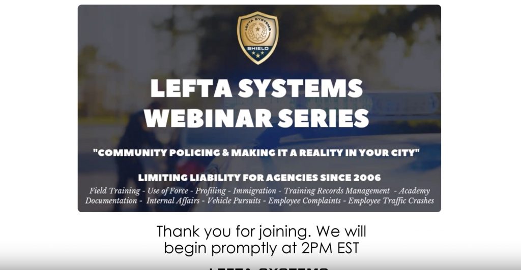 Featured Image Community Policing & Making It A Reality In Your City – May 2019 Webinar